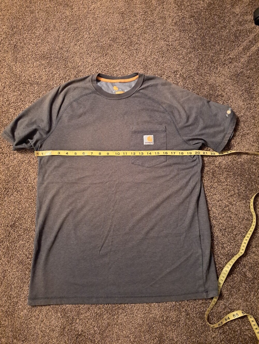 Carhartt Force Delmont Relaxed Fit Short-Sleeve Pocket T-Shirt With Logo - Picture 5 of 8